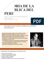 Historia de La Republica Del Peru