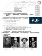 Examen Parcial de Historia 3°