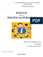 Políticas públicas para el desarrollo infantil
