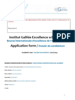 Candidature Dossier Bourse