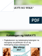 Varayti NG Wika