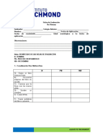 Evaluación Admisión Pre-Pre-Primary 2022-2023.