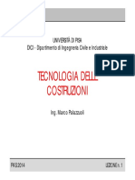 Prof. Palazzuoli - Tecnologia Delle Costruzioni - Lezione 1