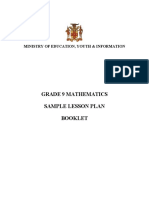 NMP - Grade 9 Sample Mathematics Lesson Plan Booklet - 20203008 - v2