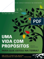 Uma Vida Com Propósitos para Que Estou Na Terra