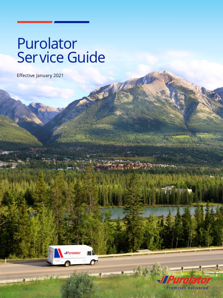Purolator Service Guide English PDF Cargo Warehouse