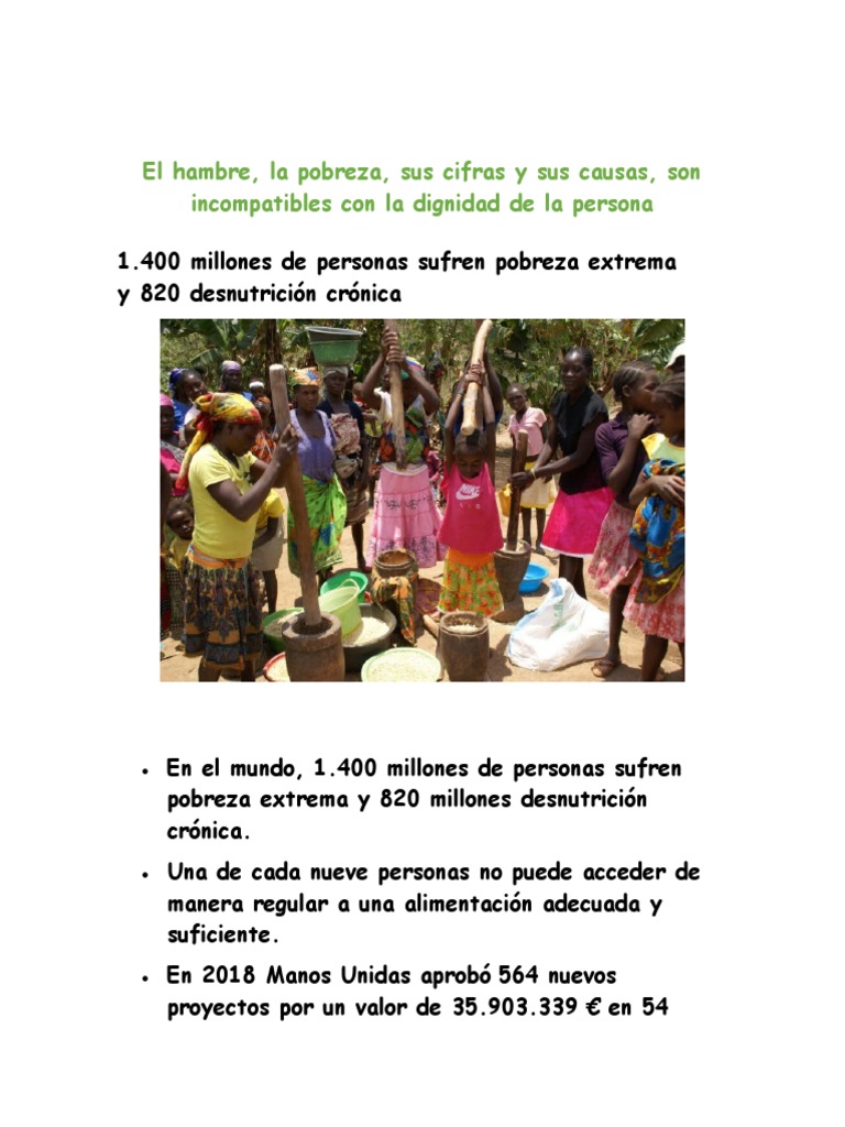 El Hambre | PDF | Hambre | Pobreza
