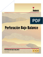 Perforación Bajo Balance