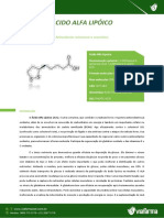 Ácido Alfa Lipóico: antioxidante nutricional e cosmético