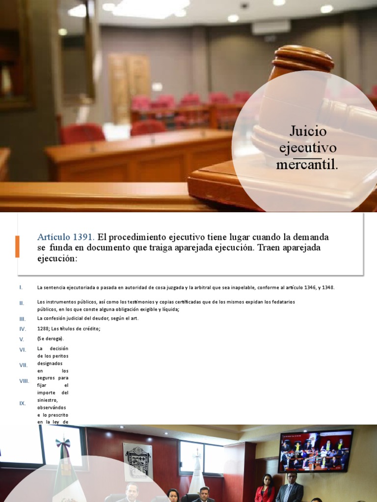 Juicio Ejecutivo Mercantil Oral | PDF | Sentencia (ley) | Demanda judicial