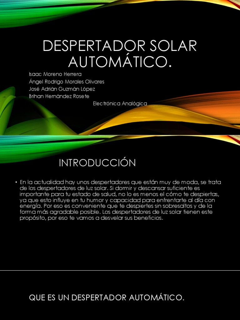 Despertador Solar Automático, PDF, Resistor