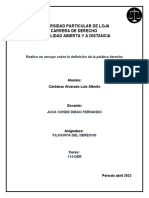 Luis Cardenas Ensayo Sobre La Definición de La Palabra Derecho - 114-DeR-FILOSOFIA DEL DERECHO