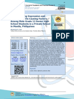 Understanding Depression and Determining Its Causing Factors Among Male Grade 12 Senior High School Students in A Private School in Manila, Philippines