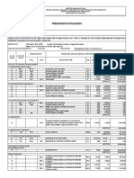 Presupuesto Actualizado