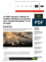 002 - La ONU Somete A Debate El Cambio Climático - Se Avecina Una - Catástrofe Global - Si No Se Ataja - RT