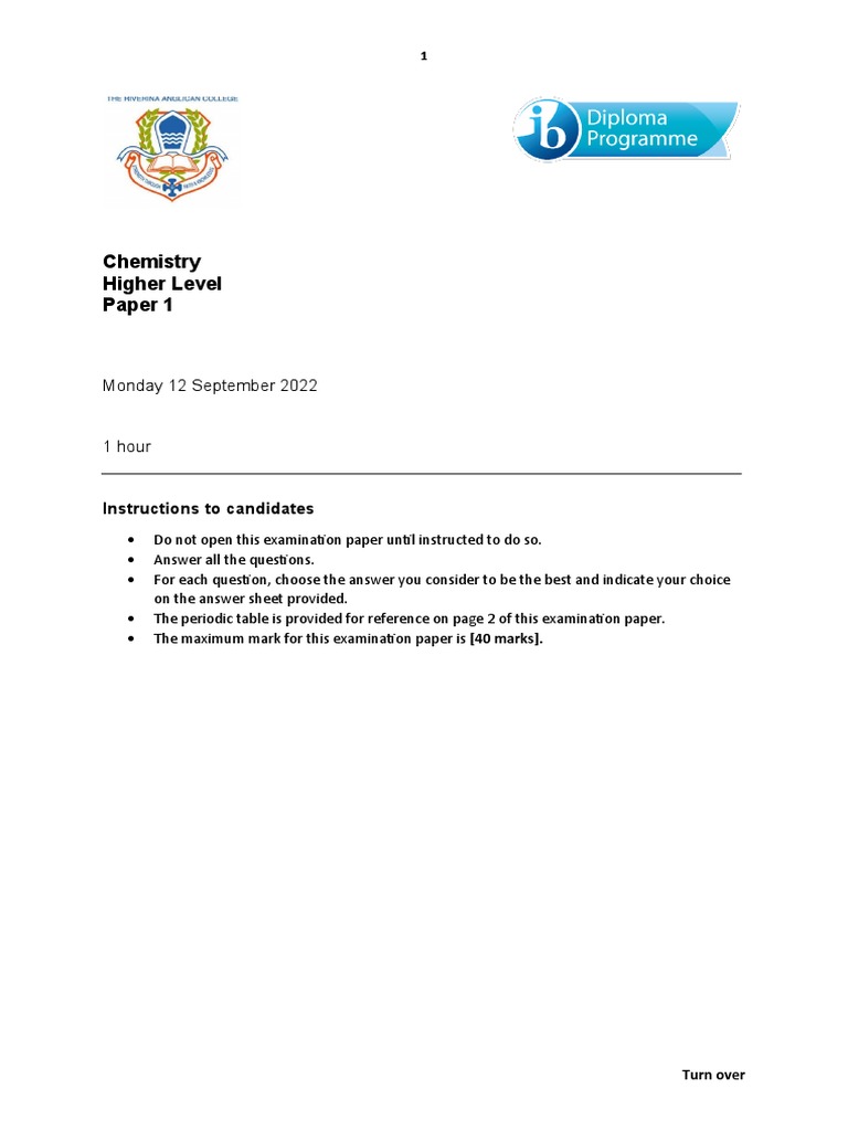 Year 11 End Exam - P1 | PDF | Chlorine | Chemical Bond
