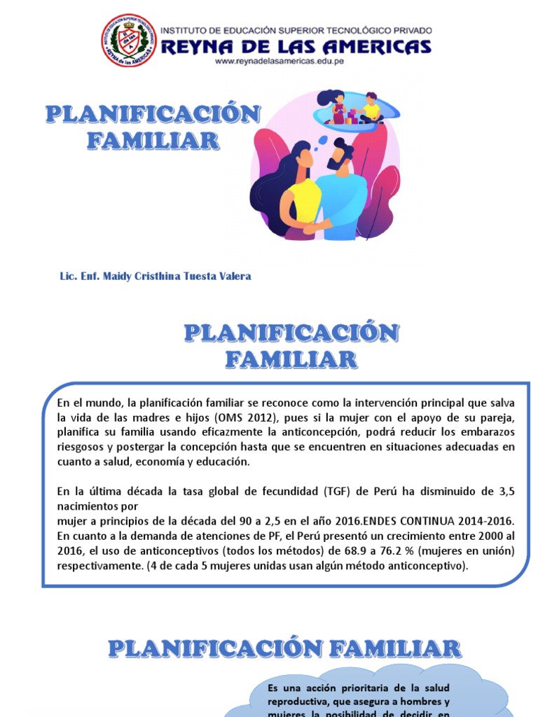 06 Planificacion Familiar | PDF | Control de la natalidad ...