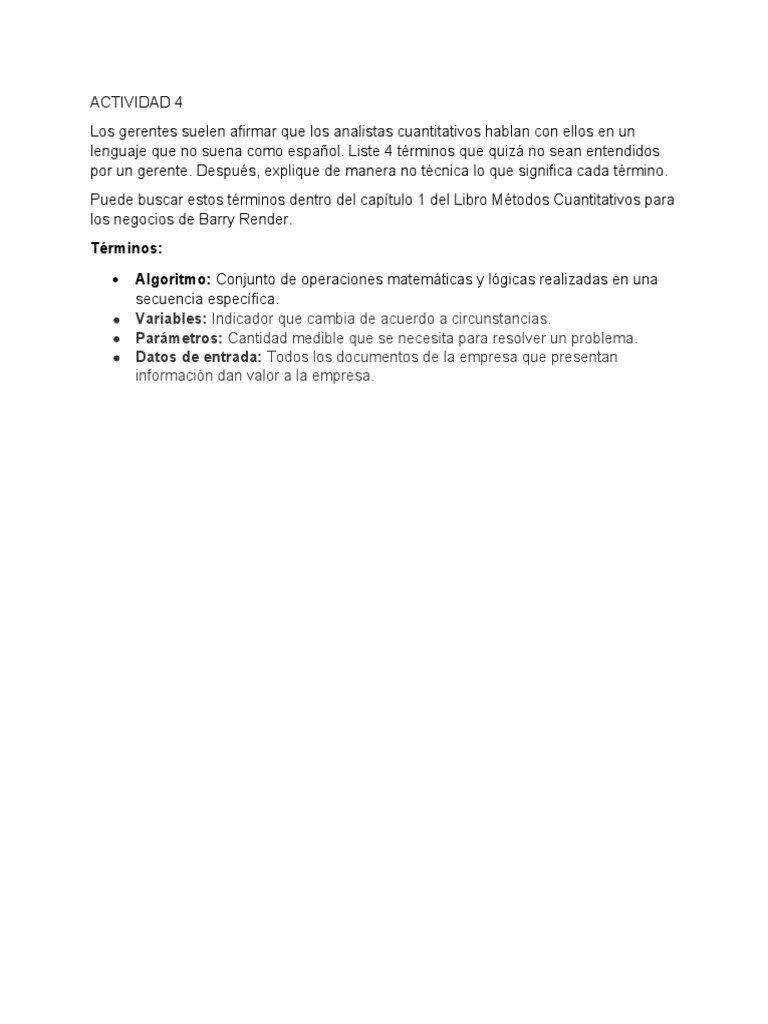 Actividad 4 | PDF | Crecimiento personal y profesional | Negocios