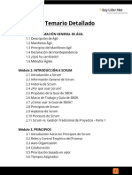 Temario Detallado Scrum