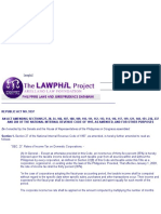 Lawphil: Be It Enacted by The Senate and The House of Representatives of The Philippines in Congress Assembled