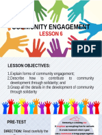 COMMUNITY ENGAGEMENT LESSON