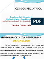 Historia Clinica Pediatrica: Dra. Gerarda G Zacarías M Médico Pediatra - Neurólogo Infantil