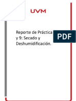 Reporte 8. Secado y Deshumidificación