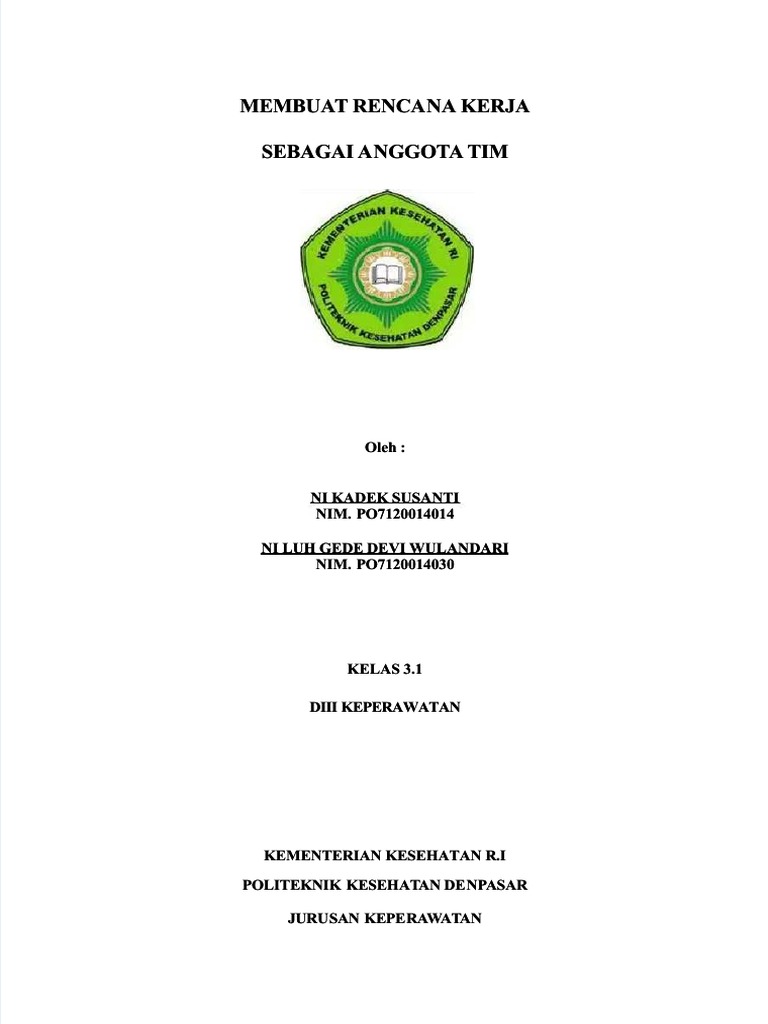 Contoh Rencana Kerja Bulanan | PDF
