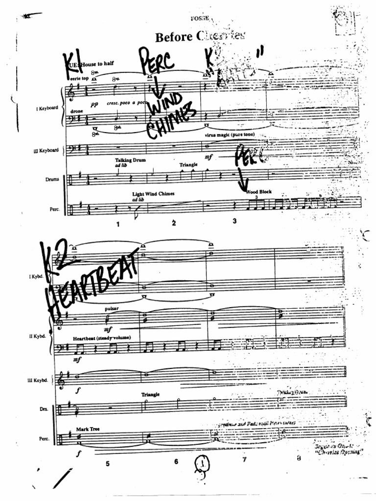 Fosse Score Handwritten | PDF