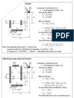 Weld Group Under Shear and Torsion