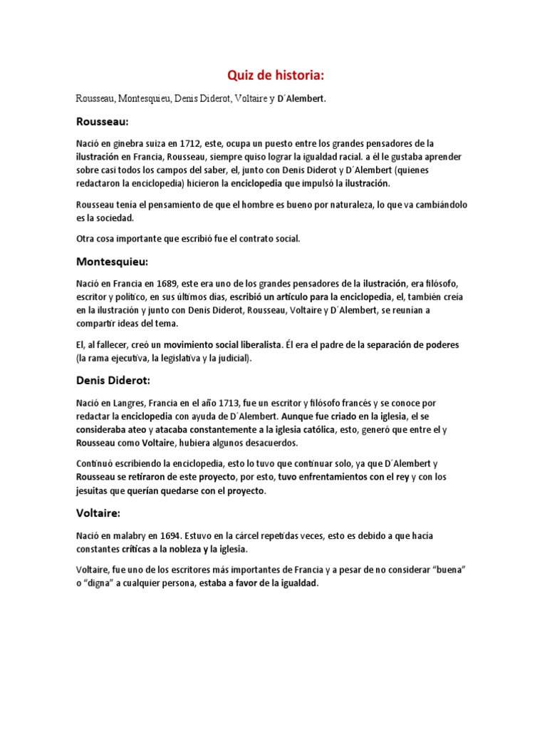 Quiz de Historia | PDF