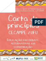 Princípios do CECAMPE/UFU para gestão democrática e equitativa na educação