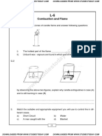 Class 8 Science Worksheet - Combustion and Flame Part B