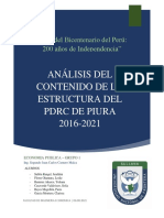Análisis Del Contenido de La Estructura Del PDRC de Piura 2016 - Unf