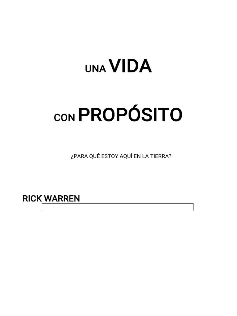 Aa rick warren una vida con proposito pdf