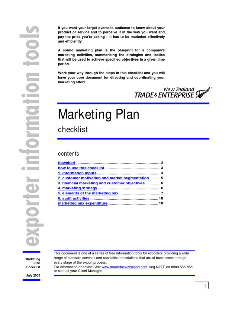 Marketing Plan | PDF | Marketing | Market Segmentation