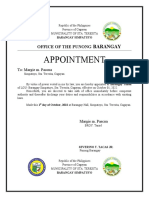 Appointment Order