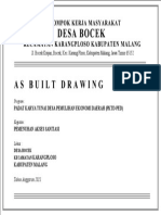 Desa Bocek: As Built Drawing
