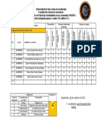 Segundo Borrador de Informe Final.