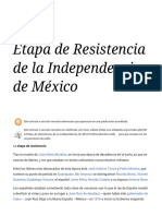 Etapa de Resistencia de La Independencia de México - Wikipedia, La Enciclopedia Libre
