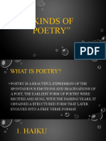 Kinds of Poetry 6