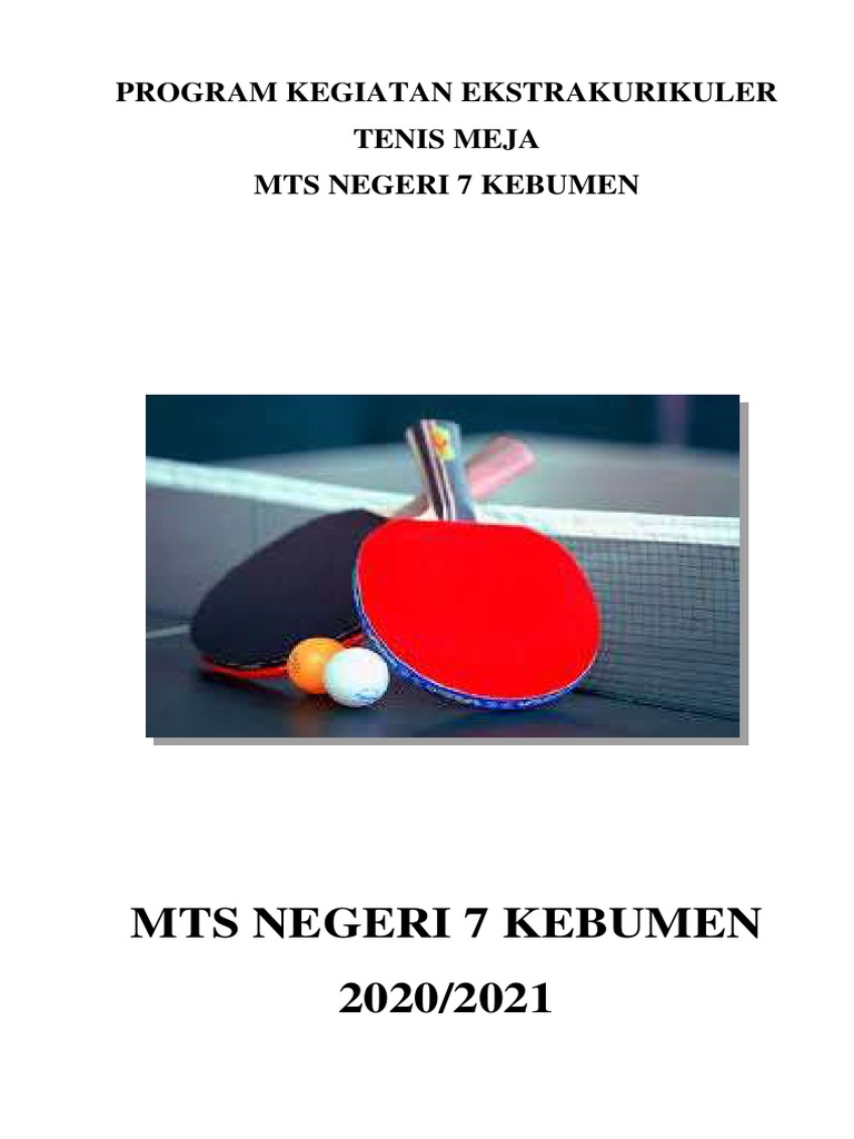 Program Kegiatan Ekstrakurikuler Tenis Meja (20202021) PDF
