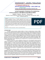 Comparative study on the Fermentative Production of Lovastatin from