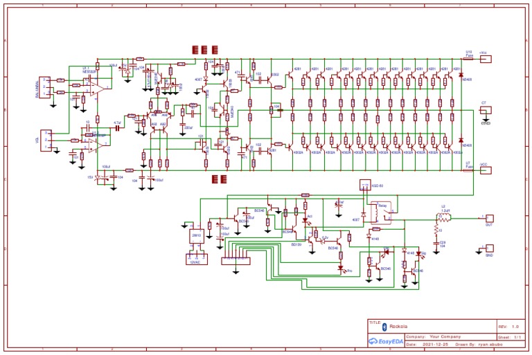 Schematic Rockola Amp 2022-01-01 | PDF
