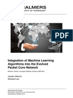 Integration of Machine Learning Algorithms Into The Evolved Packet Core Network