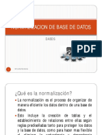 Normalizacion de Base de Datos