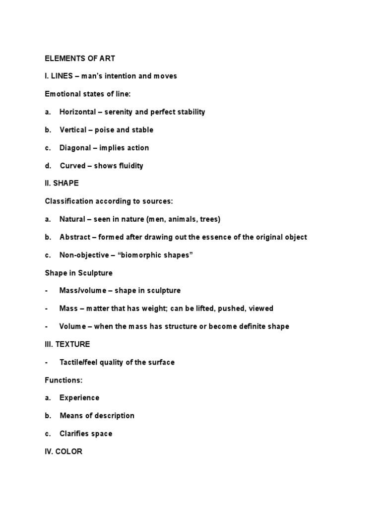 The Element Of Art Pdf