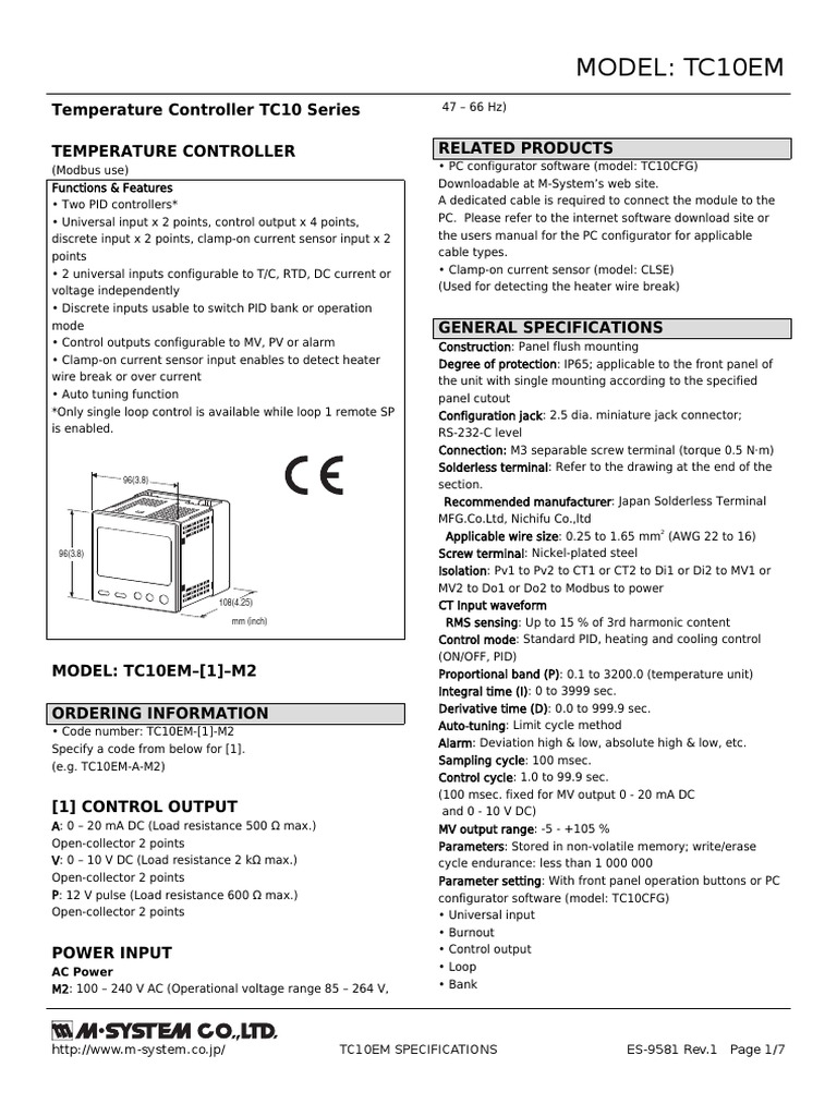 TC 10 em | PDF | Thermocouple | Electrical Engineering