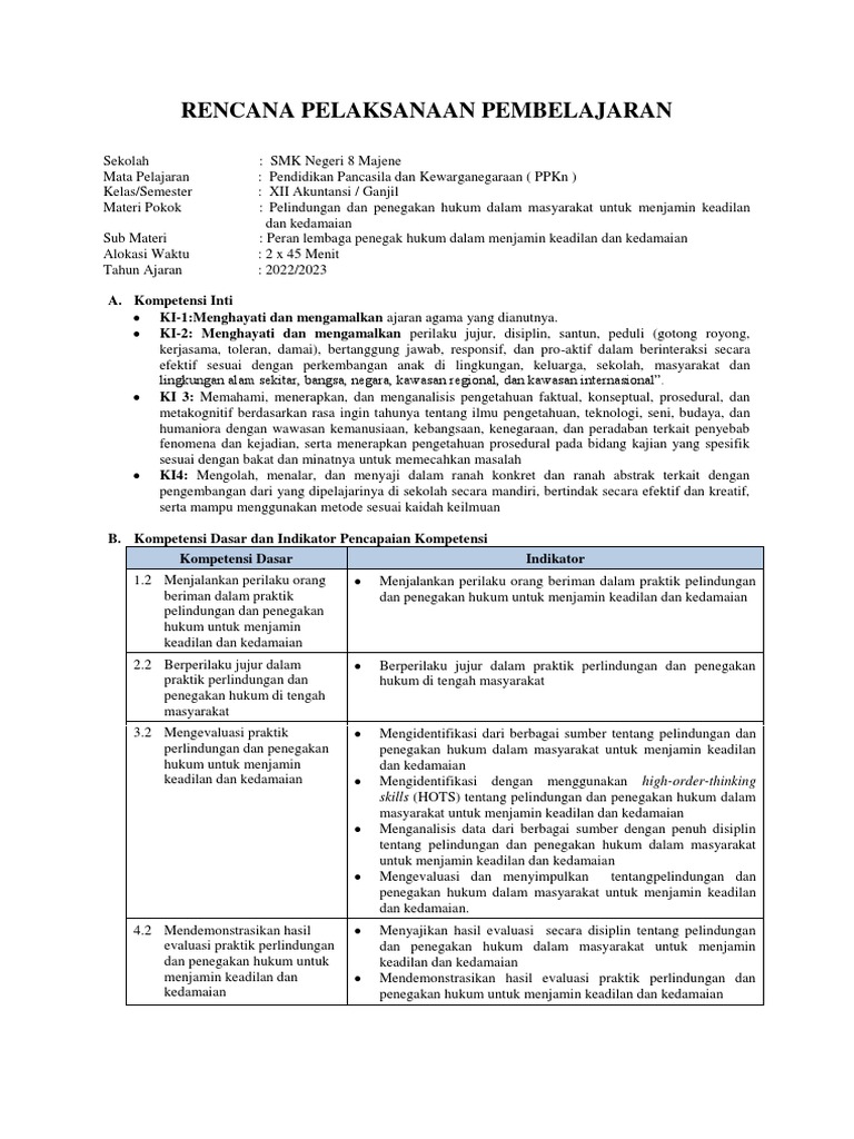 RPP Ukin | PDF