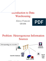 Introduction to Data Warehousing Problems and Solutions